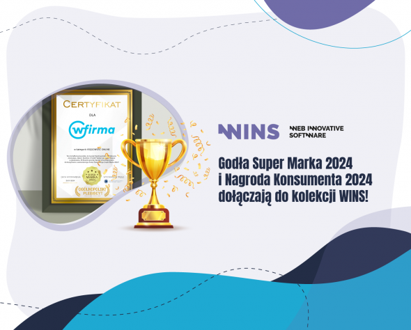 Kolejne nagrody na koncie WINS! Godło Super Marka 2024 i Nagroda Konsumenta 2024 dołączają do kolekcji