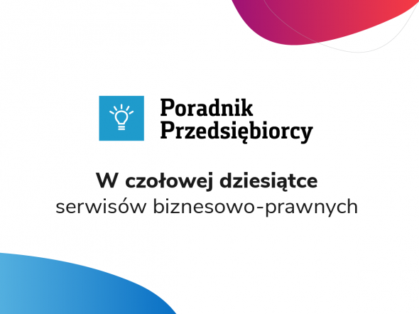Poradnik Przedsiębiorcy w TOP 10 serwisów biznesowo-prawnych w Polsce